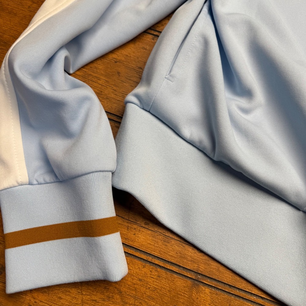 Wild Fable Women's Blue White Track Jacket Full Zip Athletic Retro Size L - Picture 2 of 6
